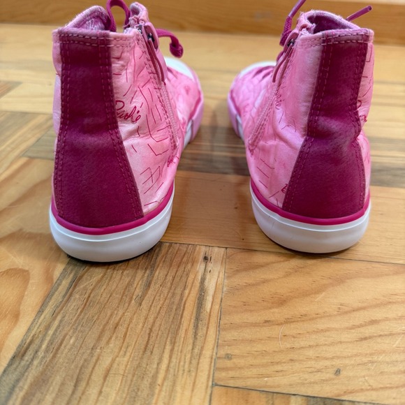Barbie Ground Up High Top Canvas Sneakers Shoes Youth Size 5 - Picture 3 of 14